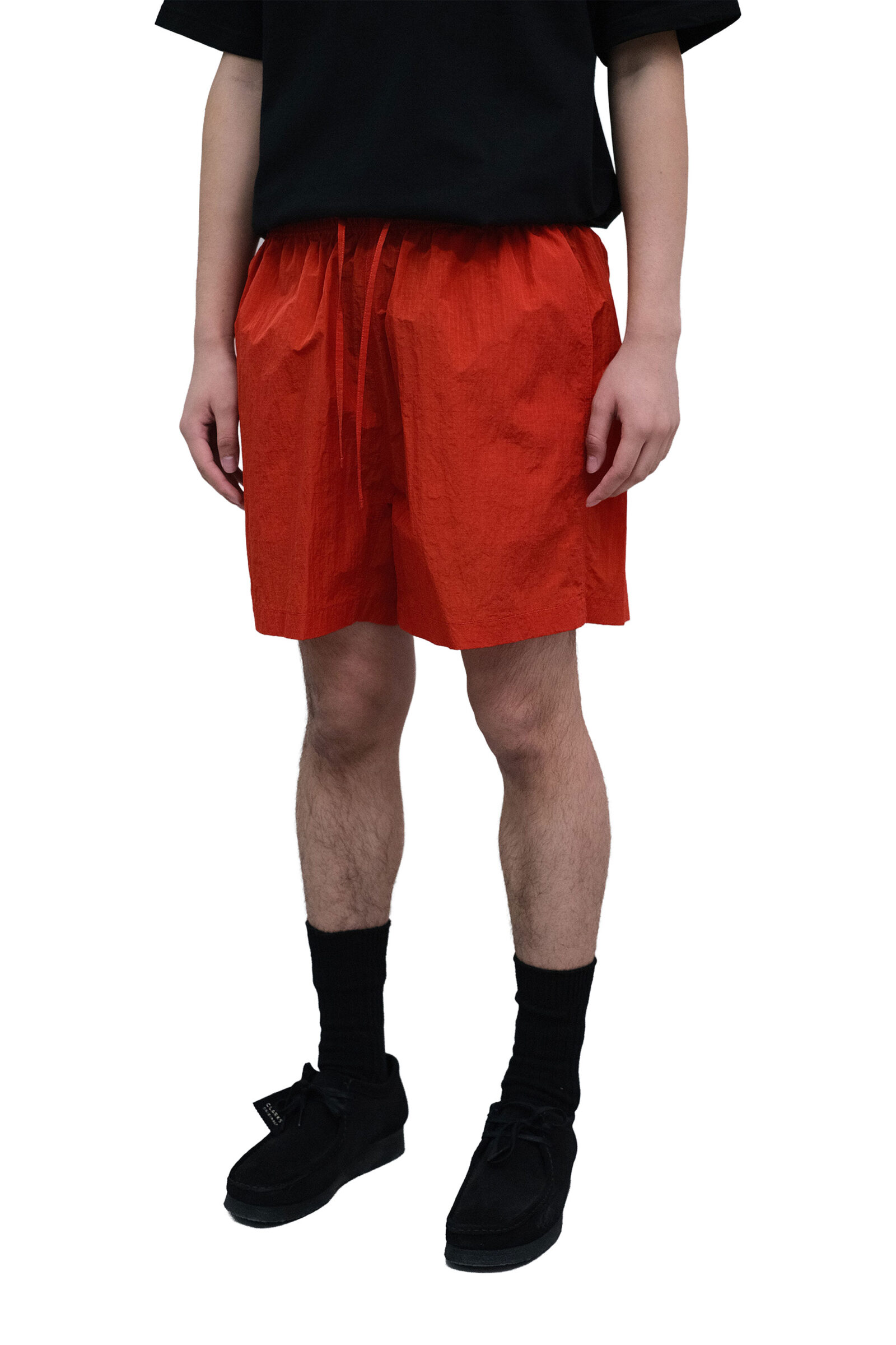 크림슨 텍스처 릴렉스드 쇼츠